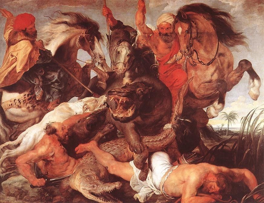 Peter Paul Rubens Hippopotamus and Crocodile Hunt